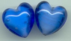 Alabaster Hearts, 21mm, Bluino; Was $2.85, Now $2.14